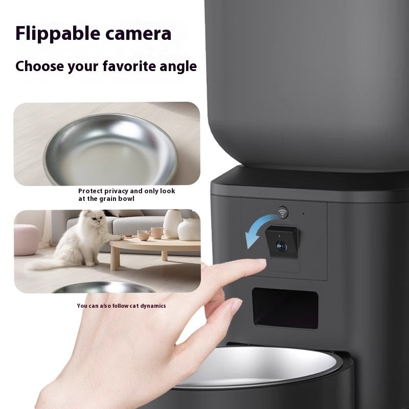 Intelligent Automatic Pet Feeder Remote Video-capable Large-capacity Feeding Machine